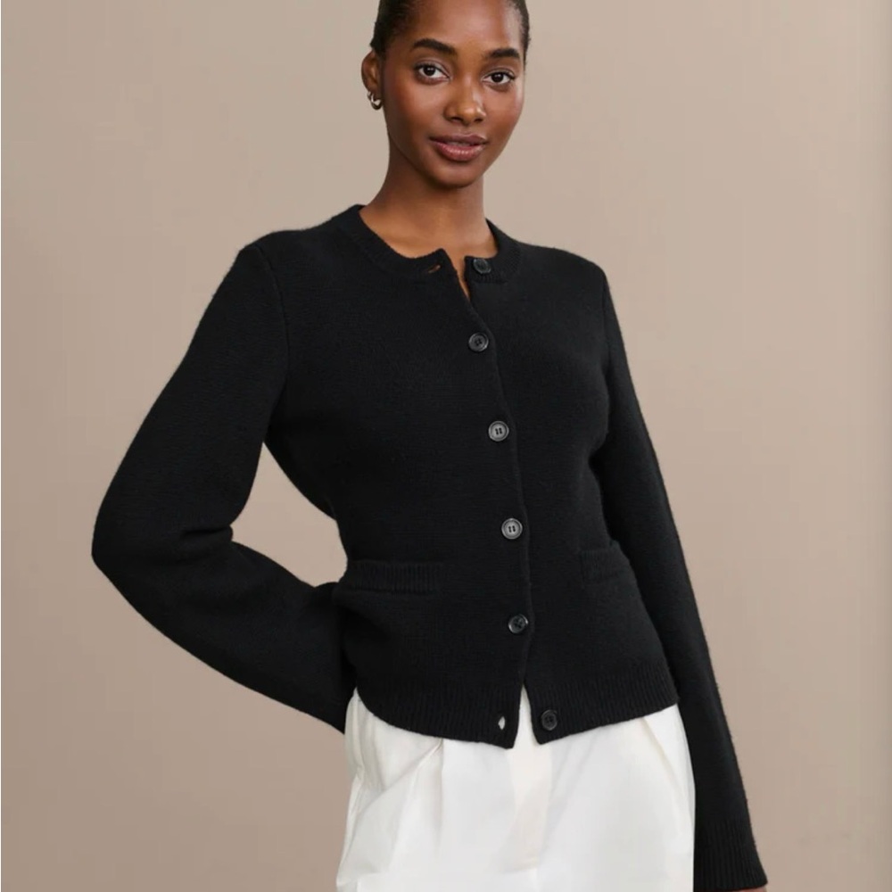 Jenni Kayne Cooper Cardigan, Black, Size Small